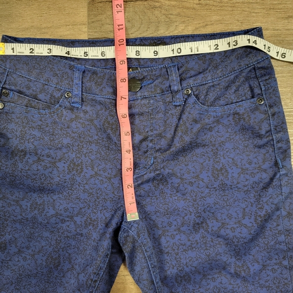 Liverpool x Paul McCartney/John Lennon Jeans Stretch Sapphire Black Lace Print 4 - Picture 6 of 10